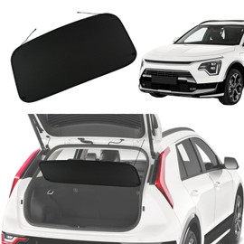 Liizoo Cargo Cover for 2023 2024 Kia NIRO Trunk Cover for NIRO Hybrid Accessories Rear Trunk Security Cover Shielding Shade, Black
