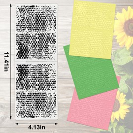 Hying Water Drop Plastic Embossing Folders for Card Making, 3D Textured Dots Embossing Folder DIY Craft Template Raindrop Folders for Scrapbooking Photo Album Supplies