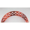 Brown basketweave plastic head band hair accessory grip teeth 1