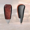 VKGUG Black Leather Walnut Wood Gear Shift Knob Shifter Compatible