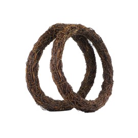 Temfmy Natural Grapevine Wreaths for Crafts - 12 Inch Patriotic Independence Day Rattan Twig Wreath Base - DIY Wreath Supplies for Home Decor - 2 Pack