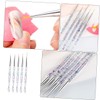 SAFIGLE 5pcs Acrylic Nail Art Drawing Pens Set Manicure Tools