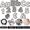 260 Pcs Black and White Bulletin Board Letters for Classroom