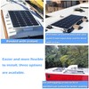 TRAMILY Solar Panel Brackets White ABS Solar Panel Mounting Brackets