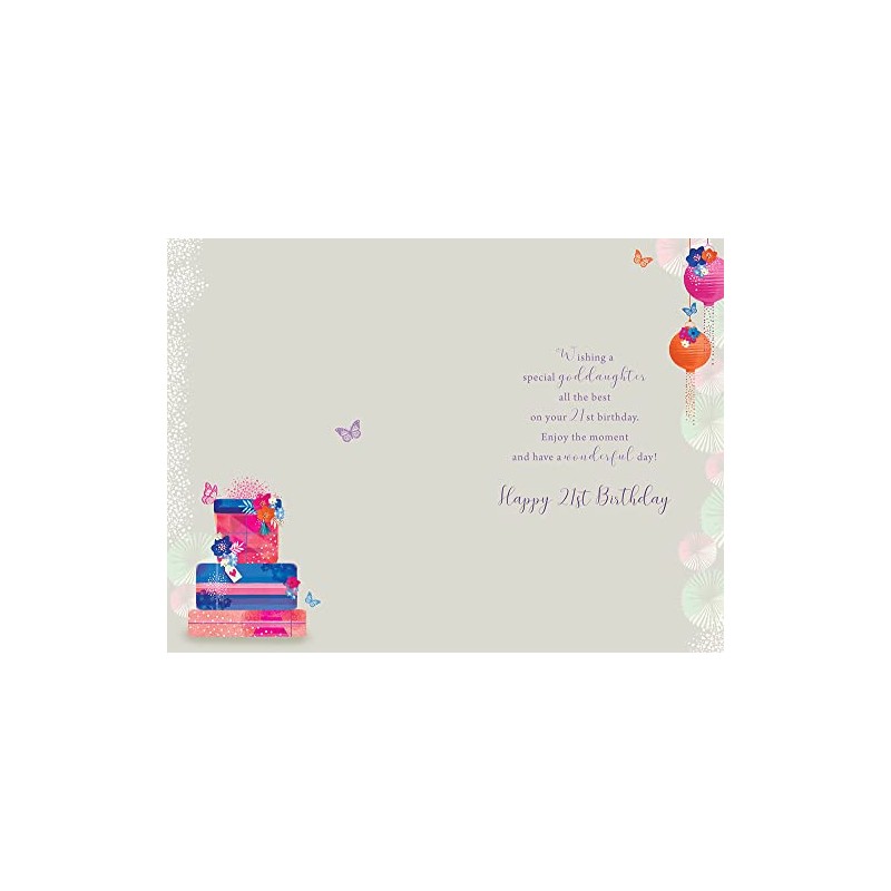Birthday Wishes Goddaughter 21st 21 Today Happy Birthday Card Lovely