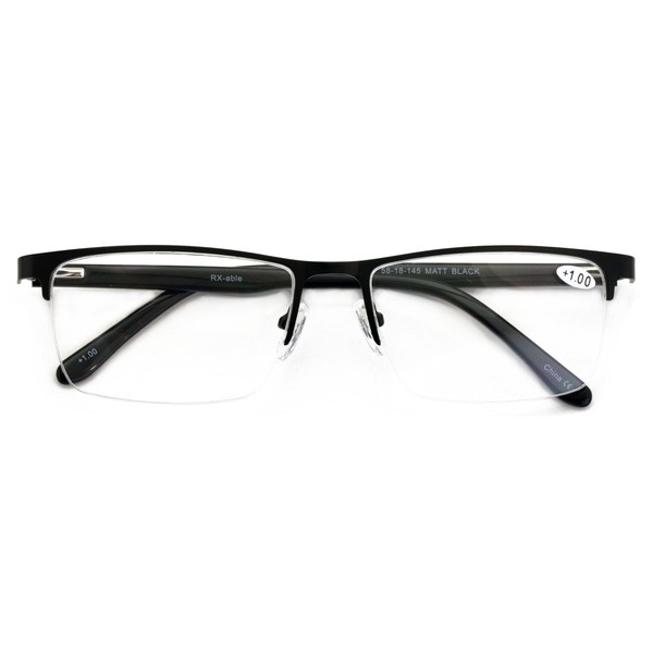 V.W.E. Men Premium Optical Frame Wide Large Head Reading Glasses