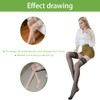 Confonze Women's Opaque Thigh High Stockings with Anti-fall Lace Top