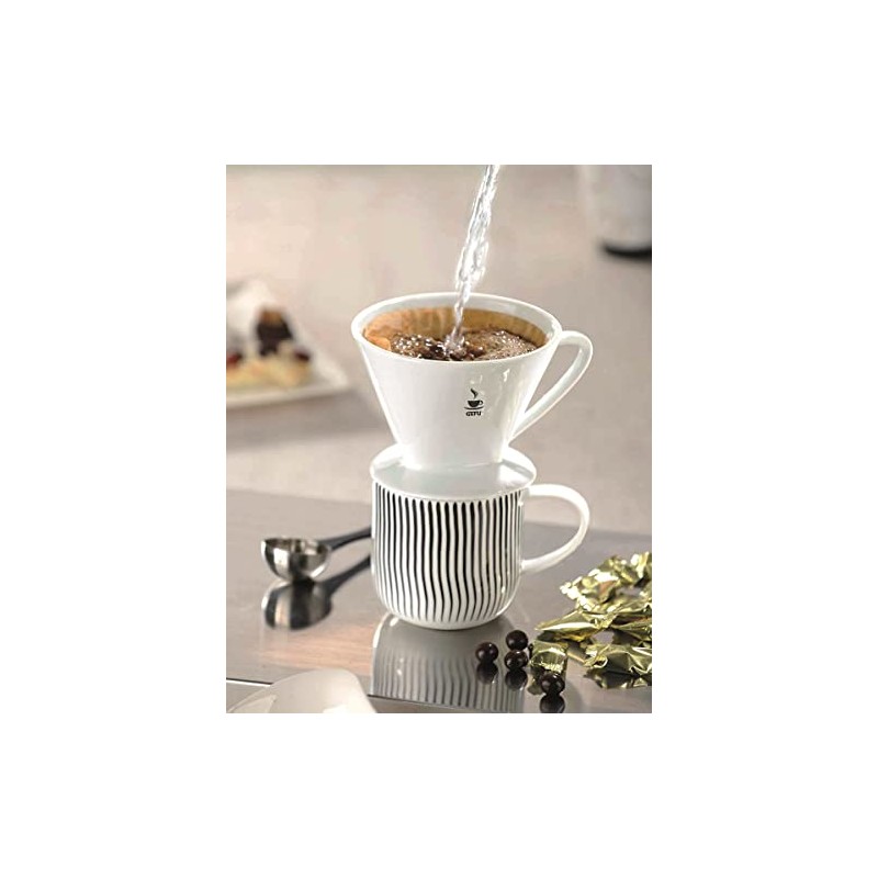 Gefu Porcelain Coffee Filter Sandro, Accessories, Ideal for Cups, Size