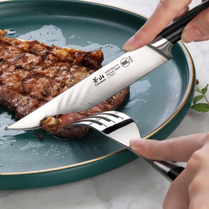 Cangshan L Series 4-Piece Fine-Edge Steak Knife Set, Forged German