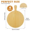 CYEAH 4 Pcs Wood Pizza Peel, 12-Inch Large Wooden Pizza