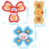 Ainiv 3PCS Suction Cup Spinner Toy, Baby Spinning Top Toys