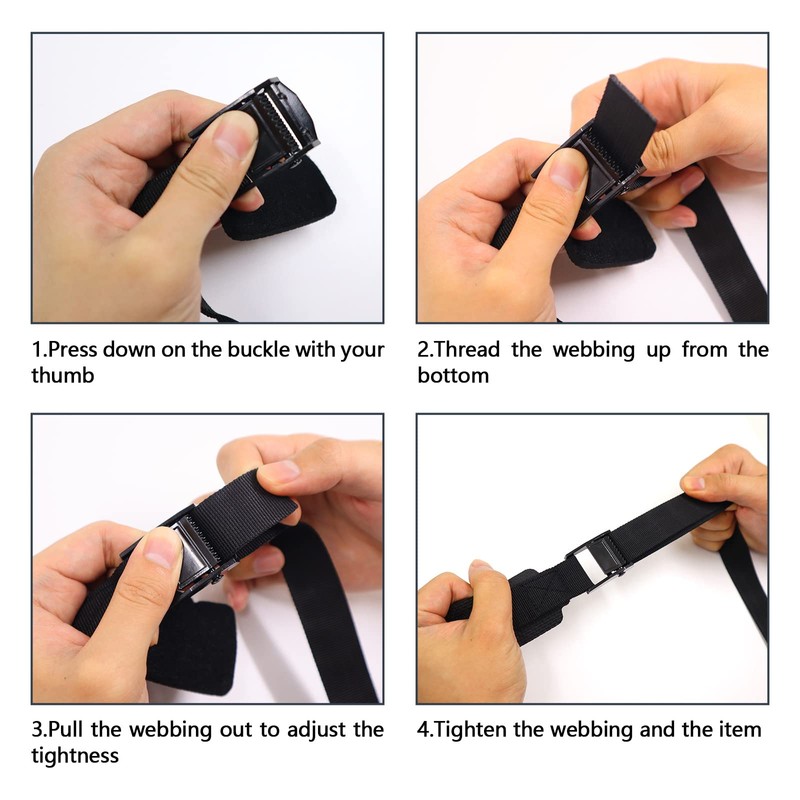 Modixun 2Pack Heavy Duty Lashing Straps with Thick Protective Pad,