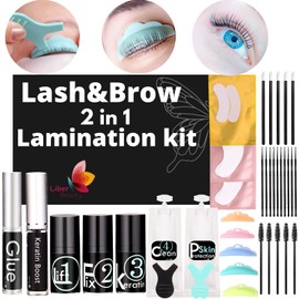 Liber Beauty Lash Lift Kit, Eyebrow Lamination kit Professional Salon training eyelash perm Kit Easy use Quick on Effect (Only lash brow lift kit)
