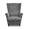 Wing Chair Slipcovers 2 Pieces Printed Wingback Chair Covers Armchair
