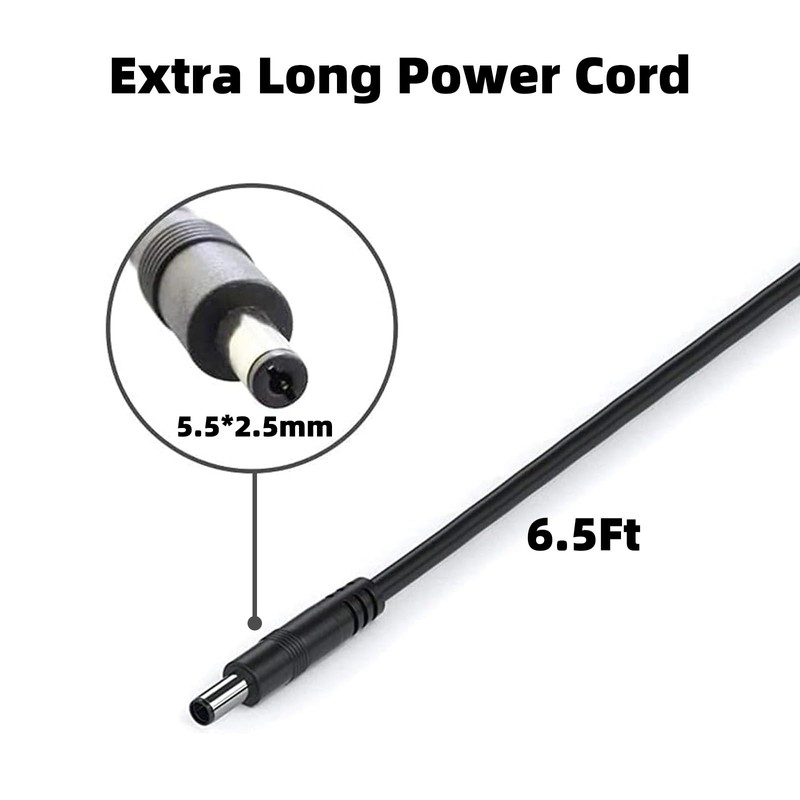 12V Charger for Audio Technica Turntable Charger Power Cord for