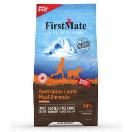 FirstMate, Limited Ingredient Australian Lamb Meal Formula Small Bites Grain-Free Dry Dog Food, 64 Ounce