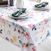 Joyfol Day Spillproof Floral Spring/Summer Indoor Tablecloth, Wrinkle Resistant Flower