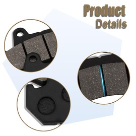 Front and Rear Brake Pads for Honda GL1100 Goldwing/Interstate 1100 1982 1983, GL1200 Goldwing 1200 Aspencade 1984 1985 1986 1987, VF1100 C/S V65 Magna Sabre 1983 1984 1985 1986