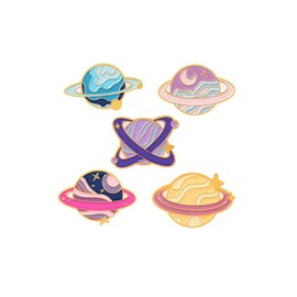 Space Star Planet Enamel Pins Explore Space Universe Planet Brooches On Clothes Badge Jewelry Accessories Gift For Kids