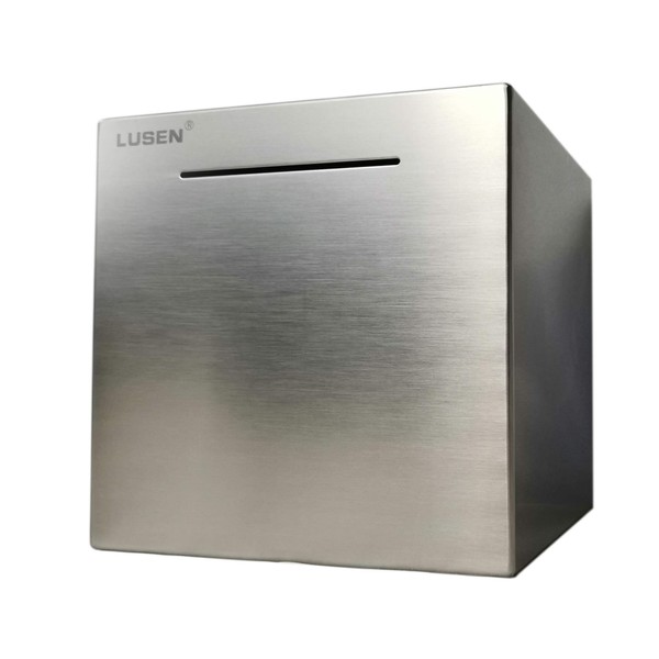 LUSEN Safe Piggy Bank Made of Stainless Stell,Safe Box Money Savings Bank for Kids,Can Only Save The Piggy Bank That Cannot be Taken Out