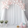 20 ft x 10 ft Thick White Backdrop Curtain for