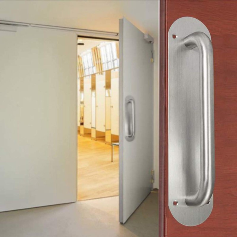TOPINCN Door Handle Stainless Steel Pull and Push Plate Door