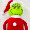 HOMELEX Grinch Plush Doll Christmas Stuffed Animal Grinch Santa Monster