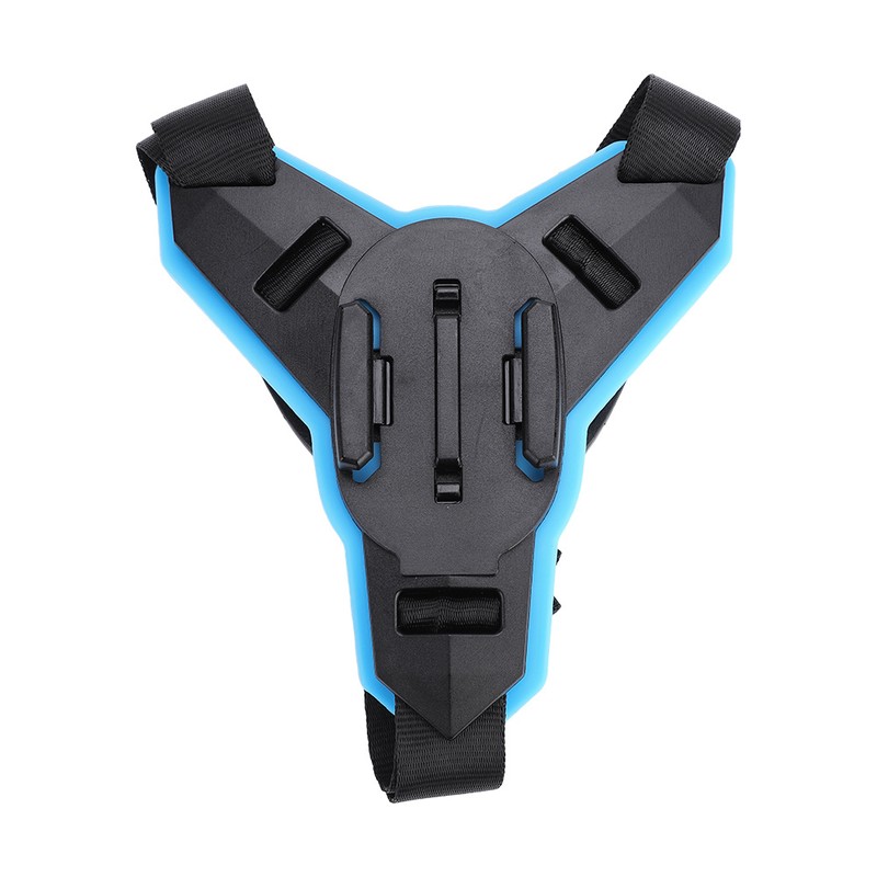 TELESIN Motorcycle Helmet Strap Mount with Frame Housing for GoPro