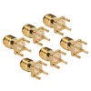 100Pcs RF Coaxial Cable Adapter Female Coax Line Connector Base
