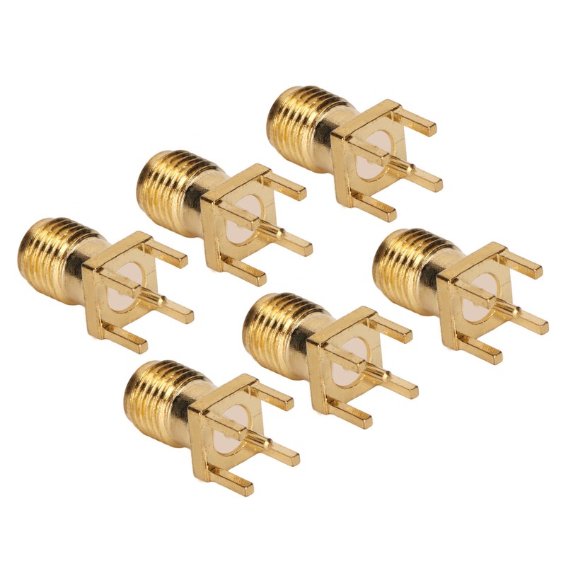 100Pcs RF Coaxial Cable Adapter Female Coax Line Connector Base