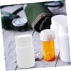 Ciieeo 20pcs Plastic Capsule Bottles with Screw Caps Portable Sample