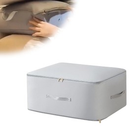 Vordpe Ultra Space-saving Self-Compressing Organiser, Newest Compressing Bag, Storage Bag, Suitable for Clothes, Duvets, Quilts (L-Grey)