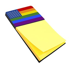 Caroline's Treasures USA Gay Pride Sticky Note Holder
