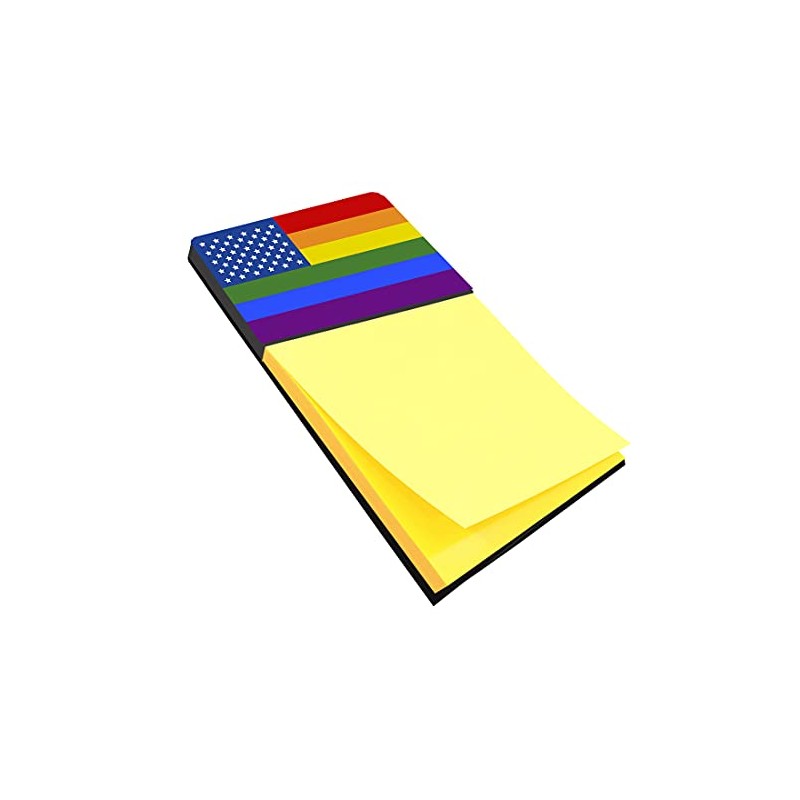 Caroline's Treasures USA Gay Pride Sticky Note Holder