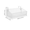 MAGICLULU Bedside Hanging Storage Basket Dormitory Bed Organizer with Hooks