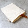 Nippon Chuko ES324N Cotton Ruffle Drawstring Pouch, Medium, Natural, 1