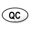 CafePress Quebec Oval Sticker Oval Car Bumper Sticker
