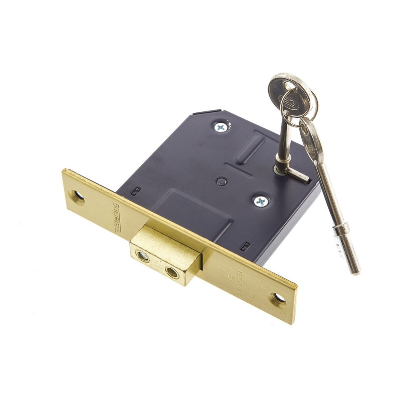 Sterling MLD530 5 Lever Deadlock, Brass