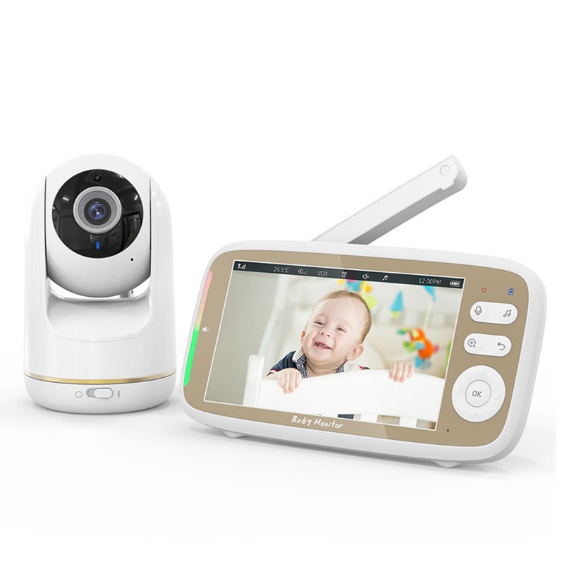 5in Baby Monitor with Camera and Audio Remote PTZ Night