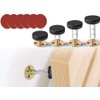 4 Piezas Marco de Cama Roscado Ajustable, Tapones de Cabecero,