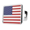 eVerHITCH USA Flag Stainless Steel Trailer Hitch Cover (Fits 2"