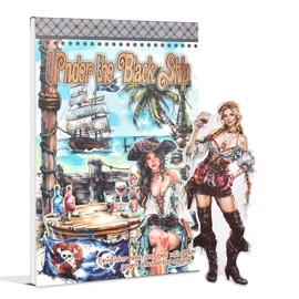 Snylcce Under The Black Ship Theme Sticker Scrapbooking Supplies for Junk Journal, 20 Sheets PET Stickers - Vintage Journaling Stickers, Ephemera Sticker Book Pre Cut, Junk Journal Supplies, Planner
