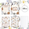 ZEDEV Deluxe Baby Shower Invitations 25 Sets, A Little Pumpkin
