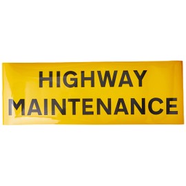 Caledonia Signs 56524 Highway Maintenance Reflective Magnetic Sign, 800 mm x 275 mm