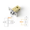 Qrity 35mm Tubular Latch, Forked Mortice Latch, Mute Door Sprung