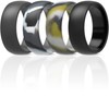 ThunderFit - Anillos de boda de silicona para hombre, alianzas,