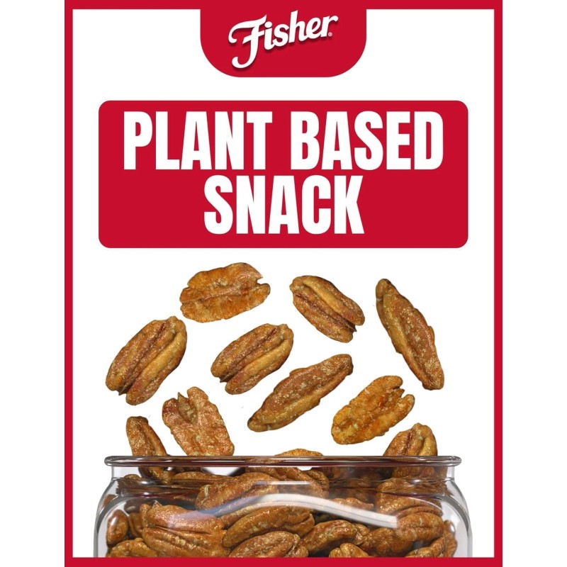 Fisher Snack Glazed Pecans, Made with Whole Mammoth Candied Pecans,