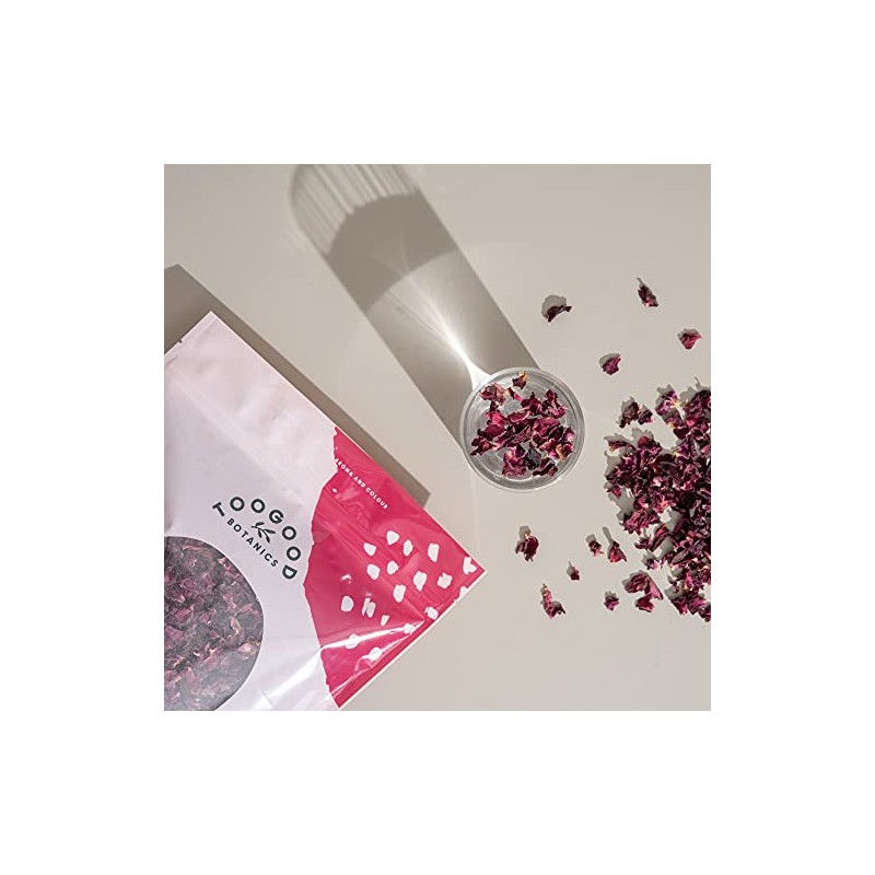 Gourmet Grade Dried Rose Petals, Edible Premium Food-grade, non-GMO, Vegan,