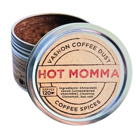 Vashon Island Coffee Dust - Hot Momma | Coffee Spice Blend to Flavor Coffee and Tea | Cocoa, Cayenne, Cinnamon, and Sea Salt | No Sugar, No Artifical Flavors, 120 Servings