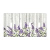 Rustic Wooden Plank Lavender 4 Gang Wall Plate Quad Toggle